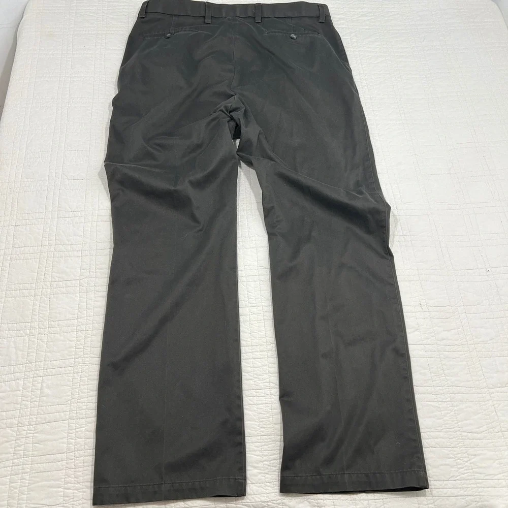 Dockers D2 Straight Fit Pleated Chinos Mens 38x34 Charcoal Gray Cotton Pants